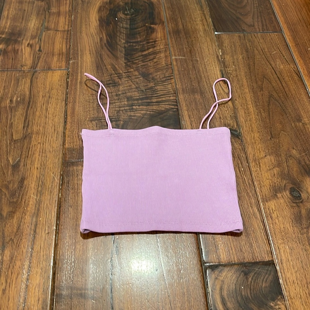 zara purple tank top!